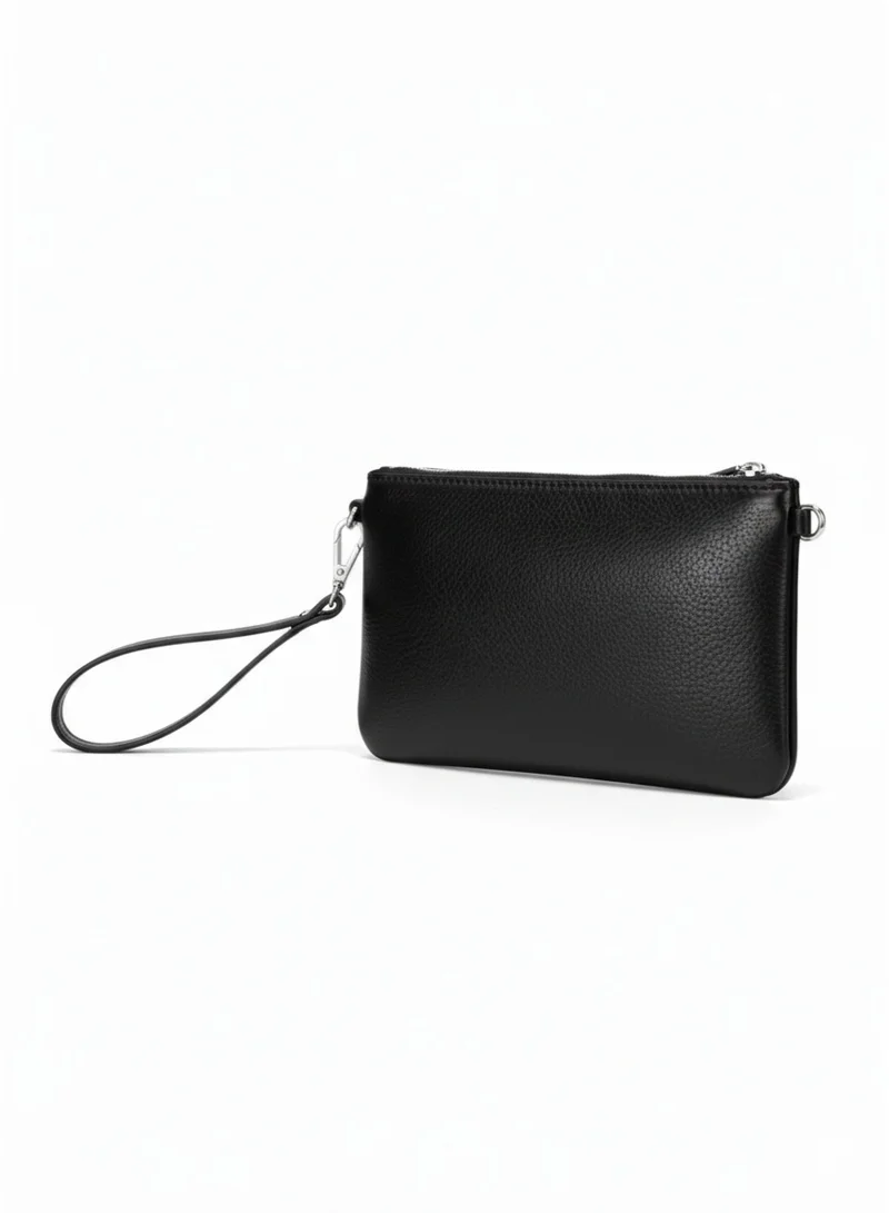 David Jones BLACK David Jones Women’s  wristlet bag lightweight bag | long handle stylish for work, school & college | Color BLACK  | Best Price UAE